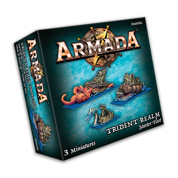 Kings of War: Armada Trident Realm Starter Fleet - Available to Order