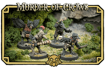 Northumbrian Tin Soldier Nightfolk A Murder of Crows - Dark Fantasy White Metal Miniatures