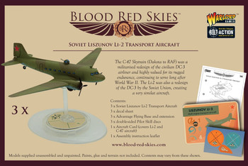 Blood Red Skies WWII Soviet Liszunov Li-2 Transport Aircraft