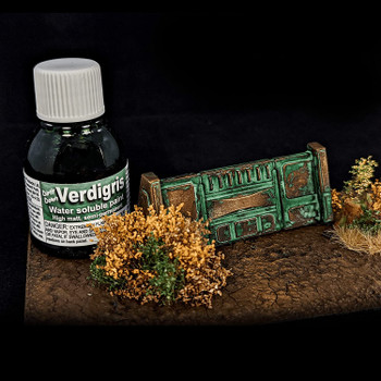 Dirty Down Paints Verdigris (250ml) - Water-based Paint for a Highly Realistic Verdigris / Copper Effect