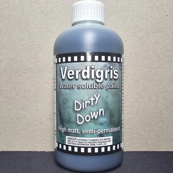 Dirty Down Paints Verdigris (250ml) - Water-based Paint for a Highly Realistic Verdigris / Copper Effect