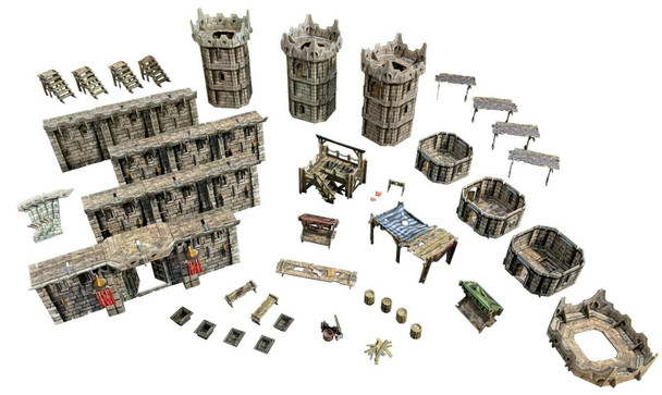Battle Systems Fantasy Terrain Citadel Core Set - 28-35mm DND D&D RPG Wargames Historical / Fantasy Card Scenery