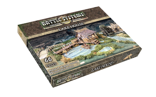 Battle Systems Fantasy Terrain Lake House - 28-35mm DND D&D RPG Wargames Historical / Fantasy Card Scenery