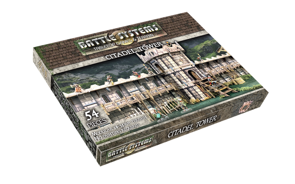 Battle Systems Fantasy Terrain Citadel Tower - 28-35mm DND D&D RPG Wargames Historical / Fantasy Card Scenery
