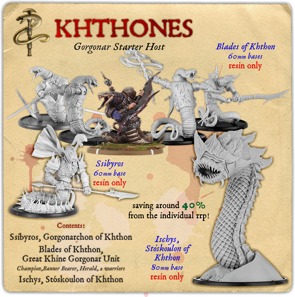 Mierce Khthones Khthones Gorgonar Monstrous Infantry Starter Host