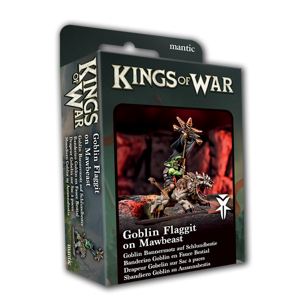 Kings of War Goblin Flaggit on Mawbeast