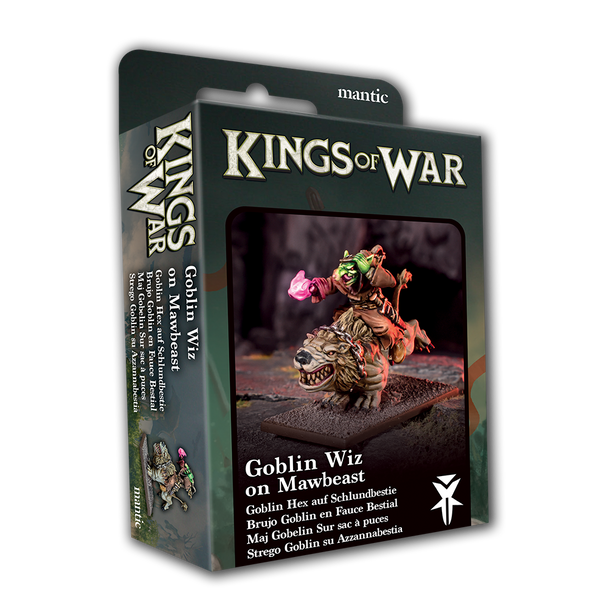 Kings of War Goblin Wiz on Mawbeast