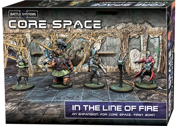 Core Space First Born: In the Line of Fire Expansion - Battle Systems Cooperative / Solo Scifi Dungeon Crawler Board Game