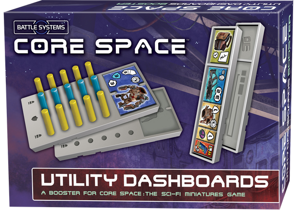 Core Space Utility Dashboards - Battle Systems Cooperative / Solo Scifi Dungeon Crawler Board Game