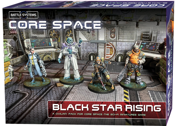 Core Space Black Star Rising Expansion - Battle Systems Cooperative / Solo Scifi Dungeon Crawler Board Game