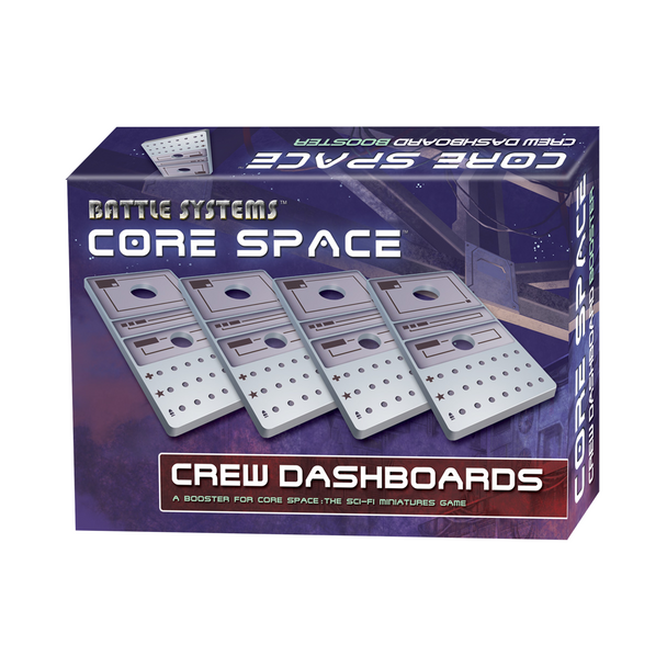 Core Space Crew Dashboard Booster - Battle Systems Cooperative / Solo Scifi Dungeon Crawler Board Game