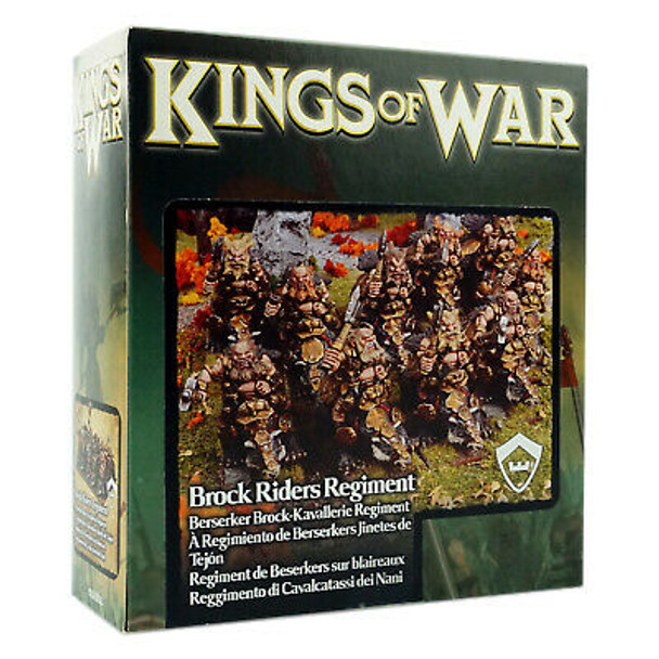 Kings of War Dwarf Brock Riders Regiment