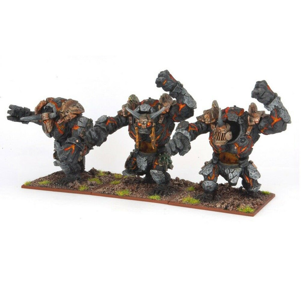 Kings of War Abyssal Dwarf Lesser Obsidian Golem Regiment