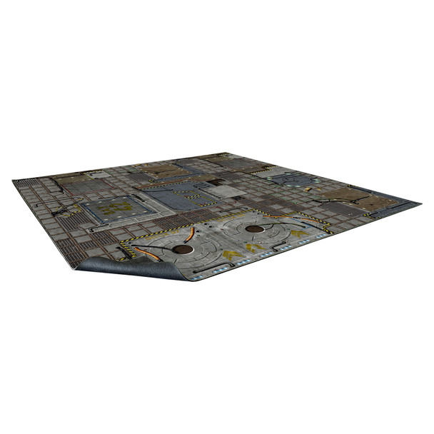 Battle Systems Terrain Cyberpunk Game Mat 2x2 - Neoprene Playmat for 40k, Necromunda, Fallout, Marvel: Crisis Protocol