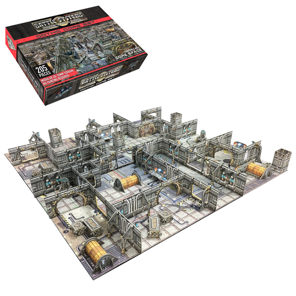 Battle Systems Sci-fi Terrain Gothic Core Set - 28-35mm RPG / Wargames / 40k Necromunda Card Scenery
