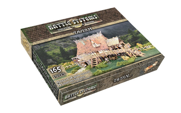 Battle Systems Fantasy Terrain Tavern - 28-35mm DND D&D RPG Wargames Historical / Fantasy Card Scenery
