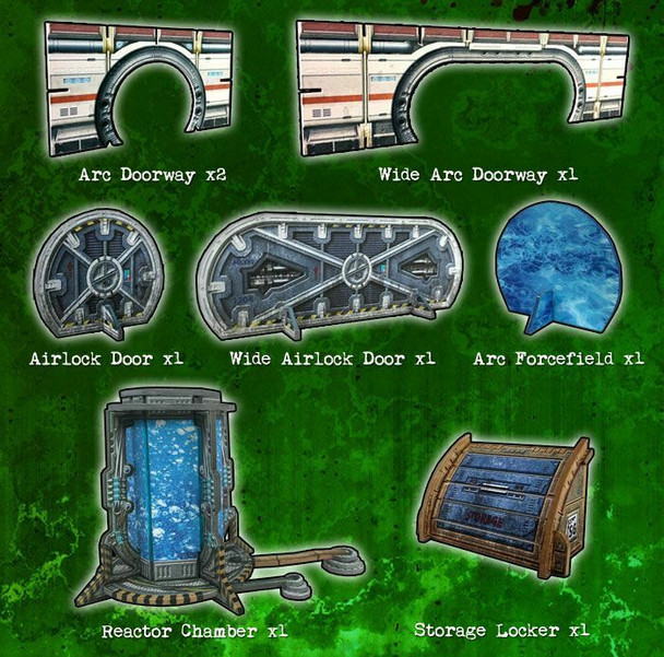 Battle Systems Scifi Terrain Galactic Doorways & Airlocks Sheet