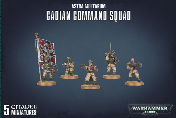 40k Astra Militarum Cadian Command Squad - Backorder