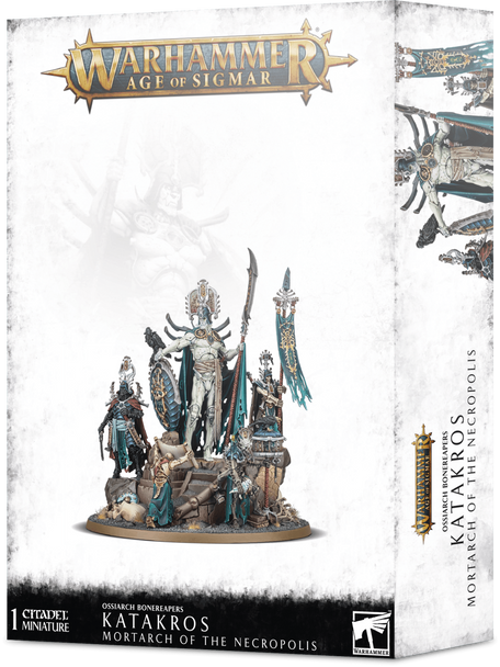 Age of Sigmar Ossiarch Bonereapers Katakros, Mortarch of the Necropolis