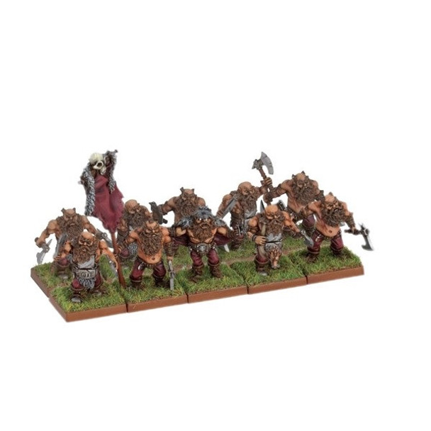 Kings of War Dwarf Berserker Troop w/ Command