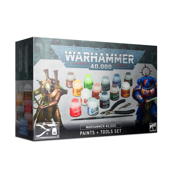 Citadel 40k Paints + Tools Set