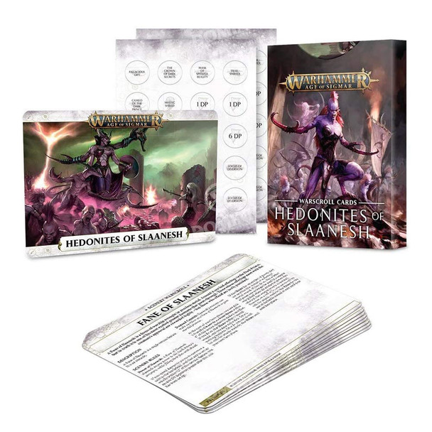 Warhammer: Age of Sigmar Warscroll Cards: Hedonites of Slaanesh (2nd)