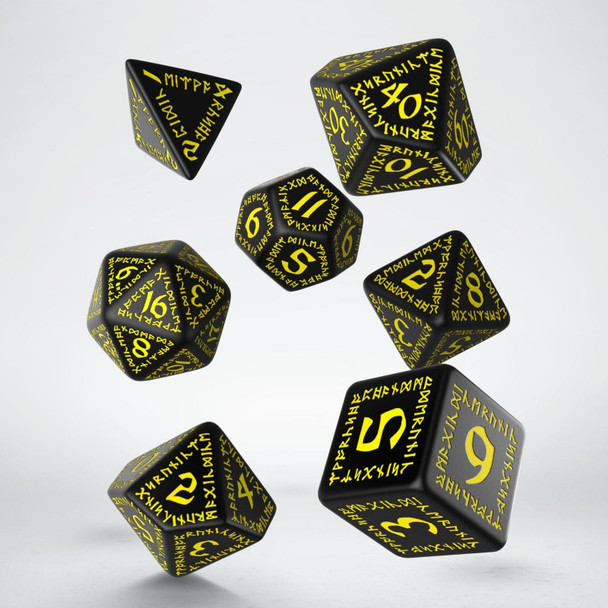 Q-workshop Runic Black/Yellow Polyhedral Set