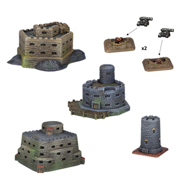 Kings of War: Armada Scenery Pack: Fortifications