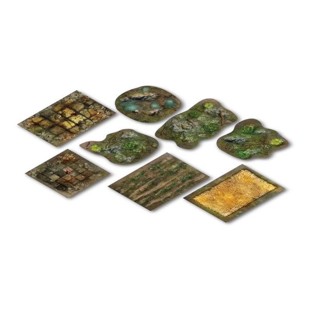 Terrain Crate Fantasy 2D Neoprene Gaming Templates (8)