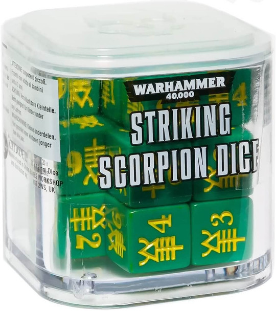 Warhammer 40k Eldar Striking Scorpion Dice (OOP)