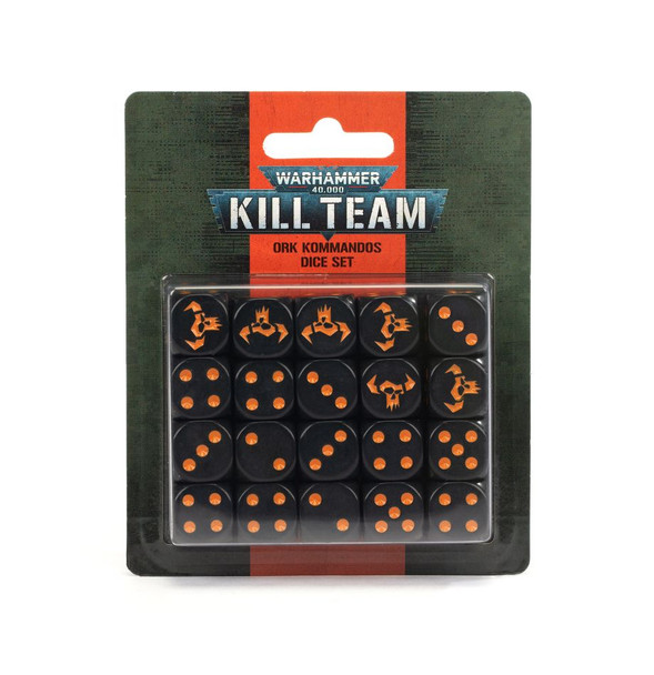 Warhammer 40k Kill Team Ork Kommandos Dice Set (OOP)