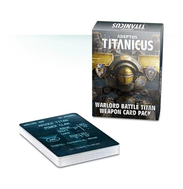 Adeptus Titanicus Warlord Battle Titan Weapon Card Pack - OOP