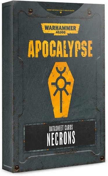 Warhammer 40k Apocalypse Datasheet Cards - Necrons - OOP