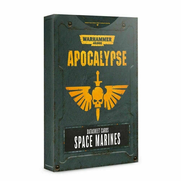 Warhammer 40k Apocalypse Datasheet Cards - Space Marines - OOP