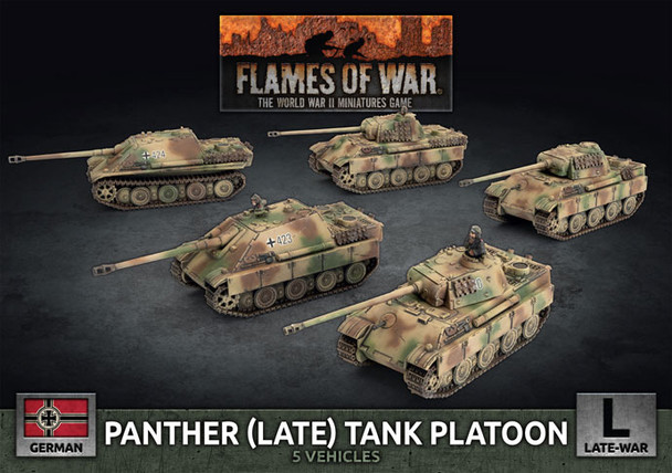 Flames of War Late War German Panther Tank Platoon