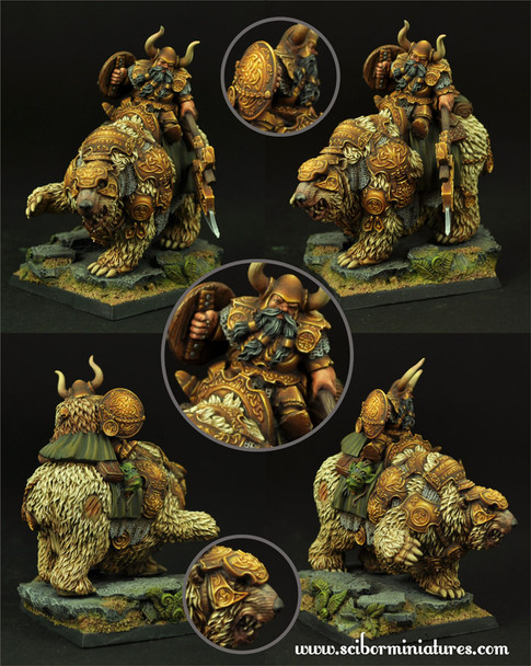 Scibor Fantasy Dwarves Dwarf Warrior on War Bear #1