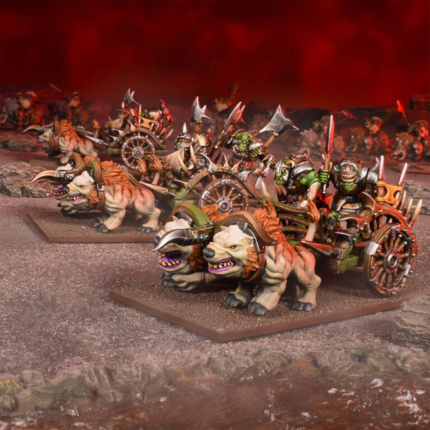 Kings of War Orc Chariot / Fight Wagon Regiment (2022)