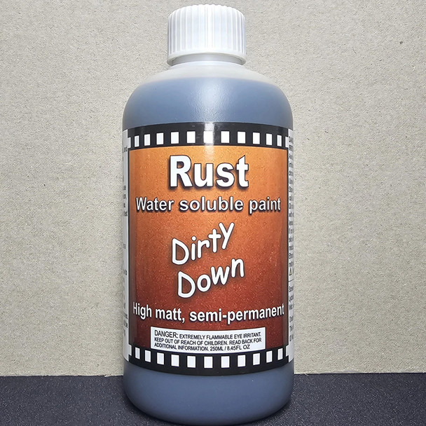 Dirty Down Paints Rust (250ml) - Water-based Paint for a Highly Realistic Rust Effect - Magic in a Bottle