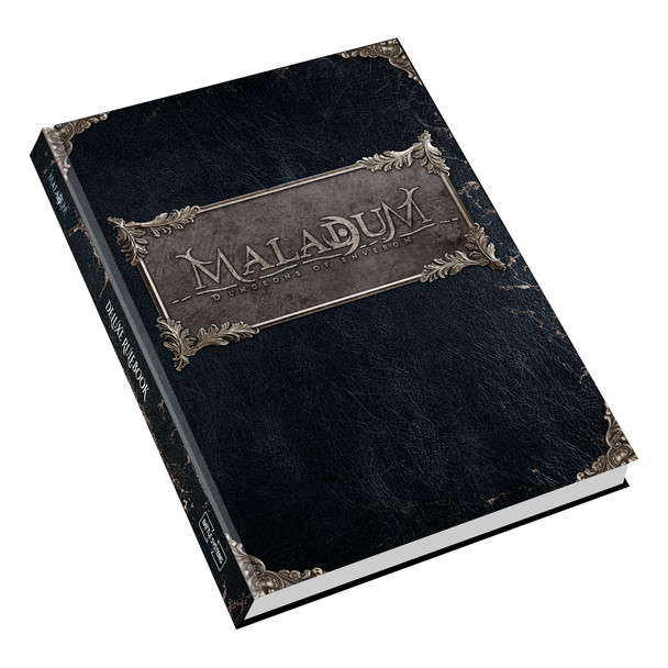 Maladum Deluxe Rulebook - Fantasy Dungeon Crawler Game Immersive Terrain Solo, Co-op and Adversarial Play