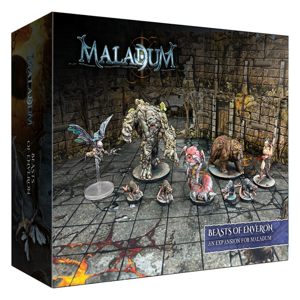 Maladum Beasts of Enveron Expansion - Wandering Monster / Wildlife Supplement for Larger Games Battle Systems Dungeon Crawler Modular Terrain