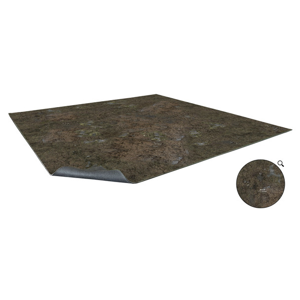 Battle Systems Muddy Streets Gaming Mat 3x3 - Grid