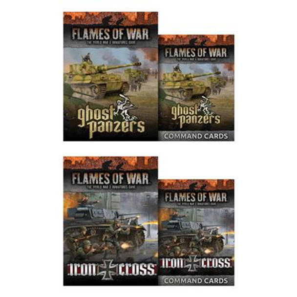 Flames of War Mid War Eastern Front German Unit & Command Cards Bundle (v4)