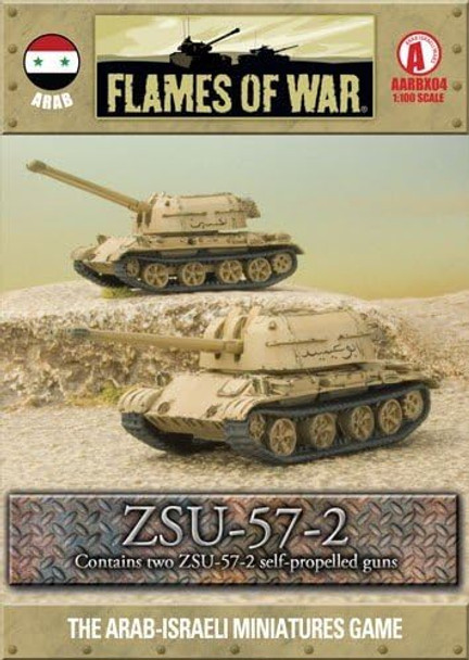 Flames of War Arab-Israeli Wars Arab ZSU-57-2 (2) 1:100 1/100 Scale Aircraft Model Miniature