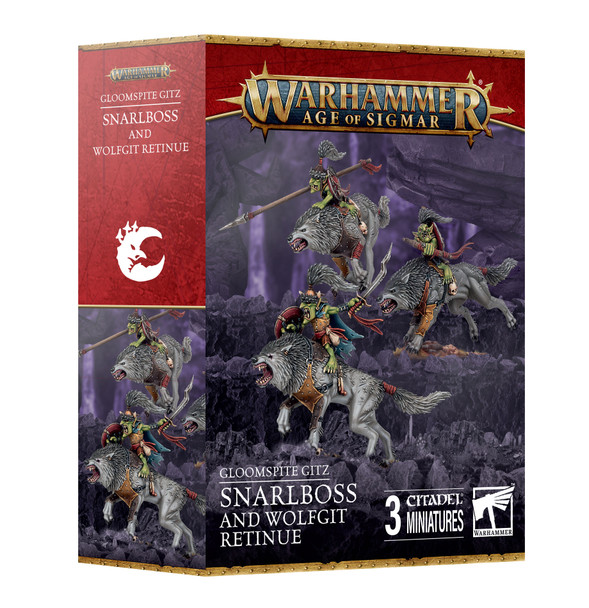 Age of Sigmar Gloomspite Gitz Snarlboss & Wolfgit Retinue