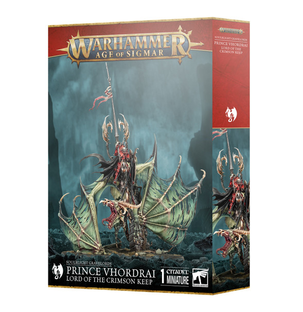 Warhammer: Age of Sigmar Soulblight Gravelords Prince Vhordrai, Lord of the Crimson Keep