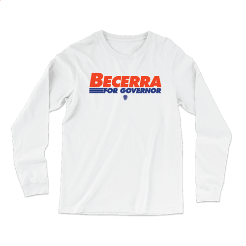 Becerra For Governor - Costco Style (White Long-Sleeve Tee)