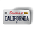 License Plate (4" x 2" Vinyl Sticker -- Pack of Two!)