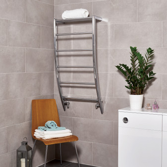 Portofino. Towel Rail: Chrome 1200mm H x 600mm L - Clearance-Portofino-6PC12-Chrome.jpg