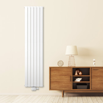 Tian D2000 Vertical Radiator: Traffic White (RAL 9016) 2013mm H x 467mm L - Clearance-Tian-ND2006W-White.jpg