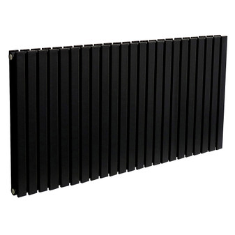 Linear. D600 Horizontal Radiator: Signal Black (RAL 9004) 600mm H x 1222mm L - Clearance-Linear-Horizontal-LINEAR-LD623B-Black.jpg